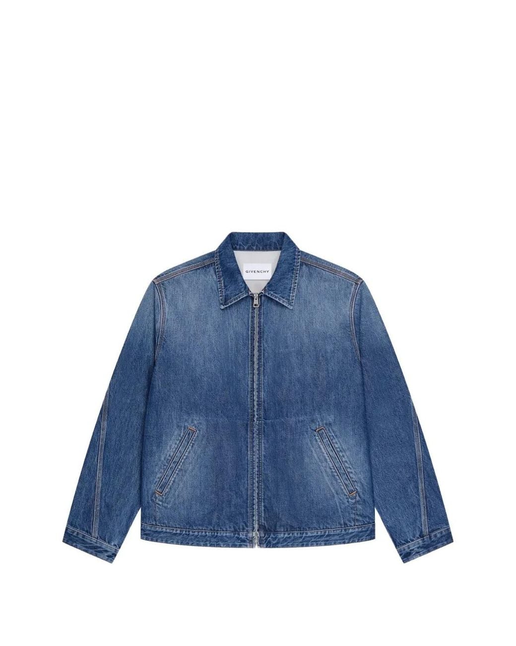 Givenchy Blue Couture Seam Jacket for men