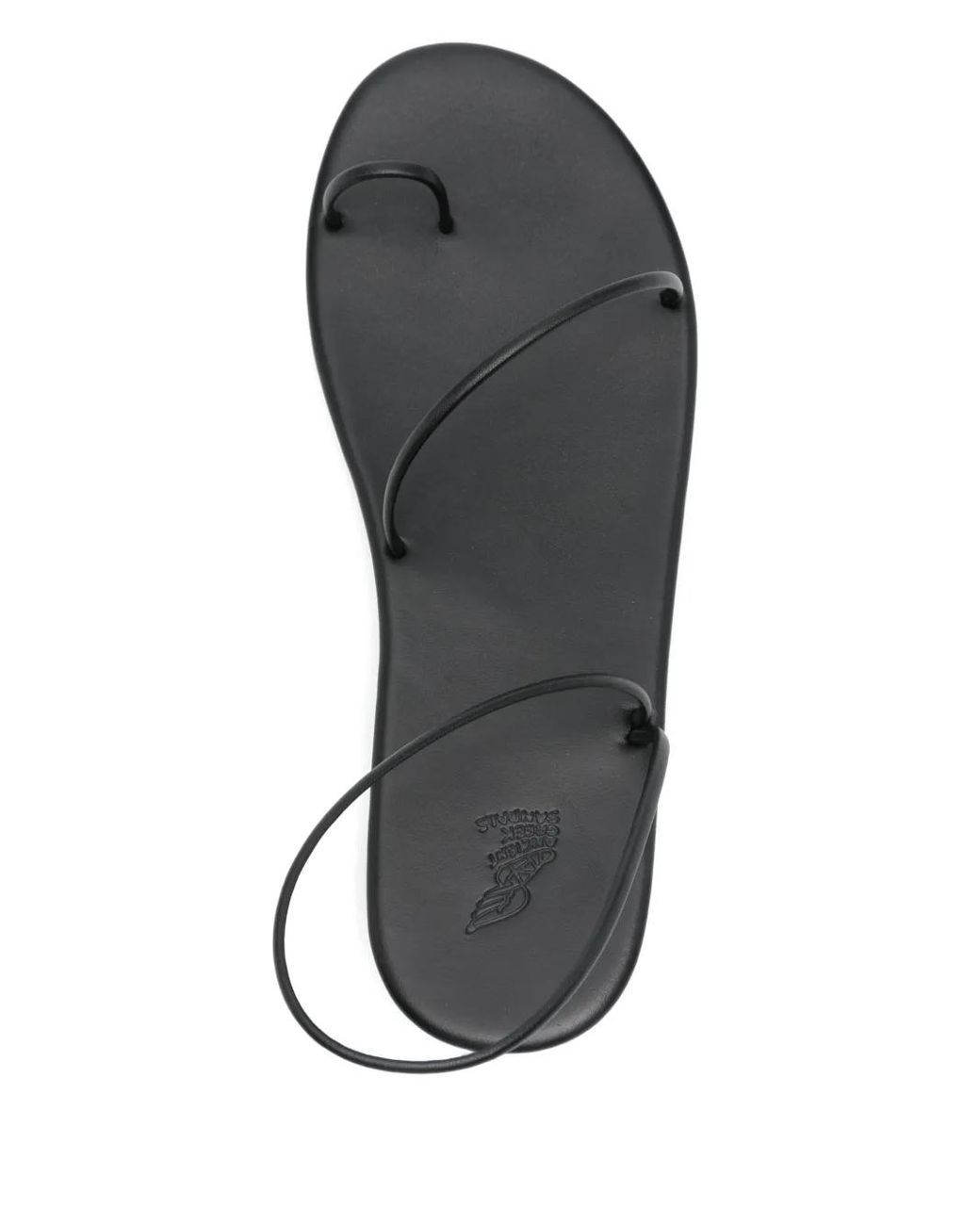 Ancient Greek Sandals Black Kansiz Sandals
