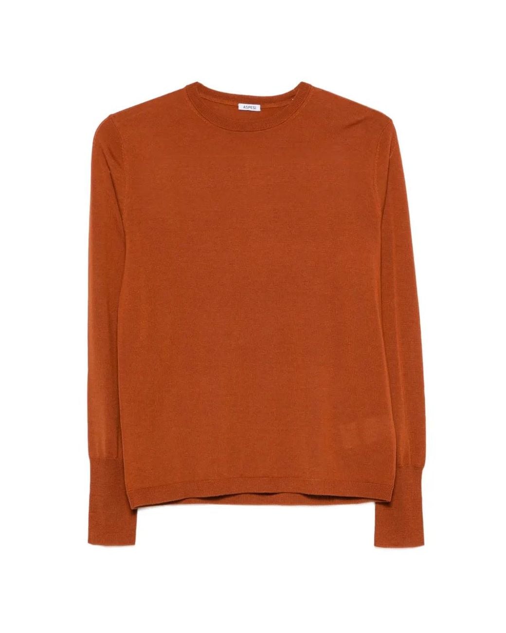 Aspesi Brown Crew-Neck Sweater
