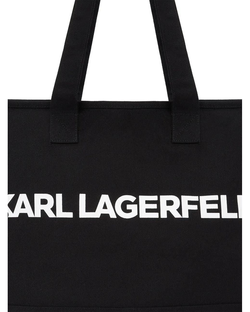 Karl Lagerfeld Black Logo Extra Large Tote Bag