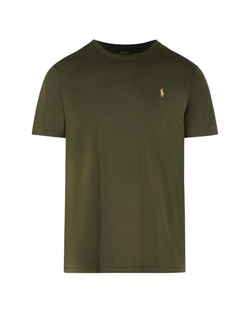 Polo Ralph Lauren Green Logo Crew Neck T-Shirt for men