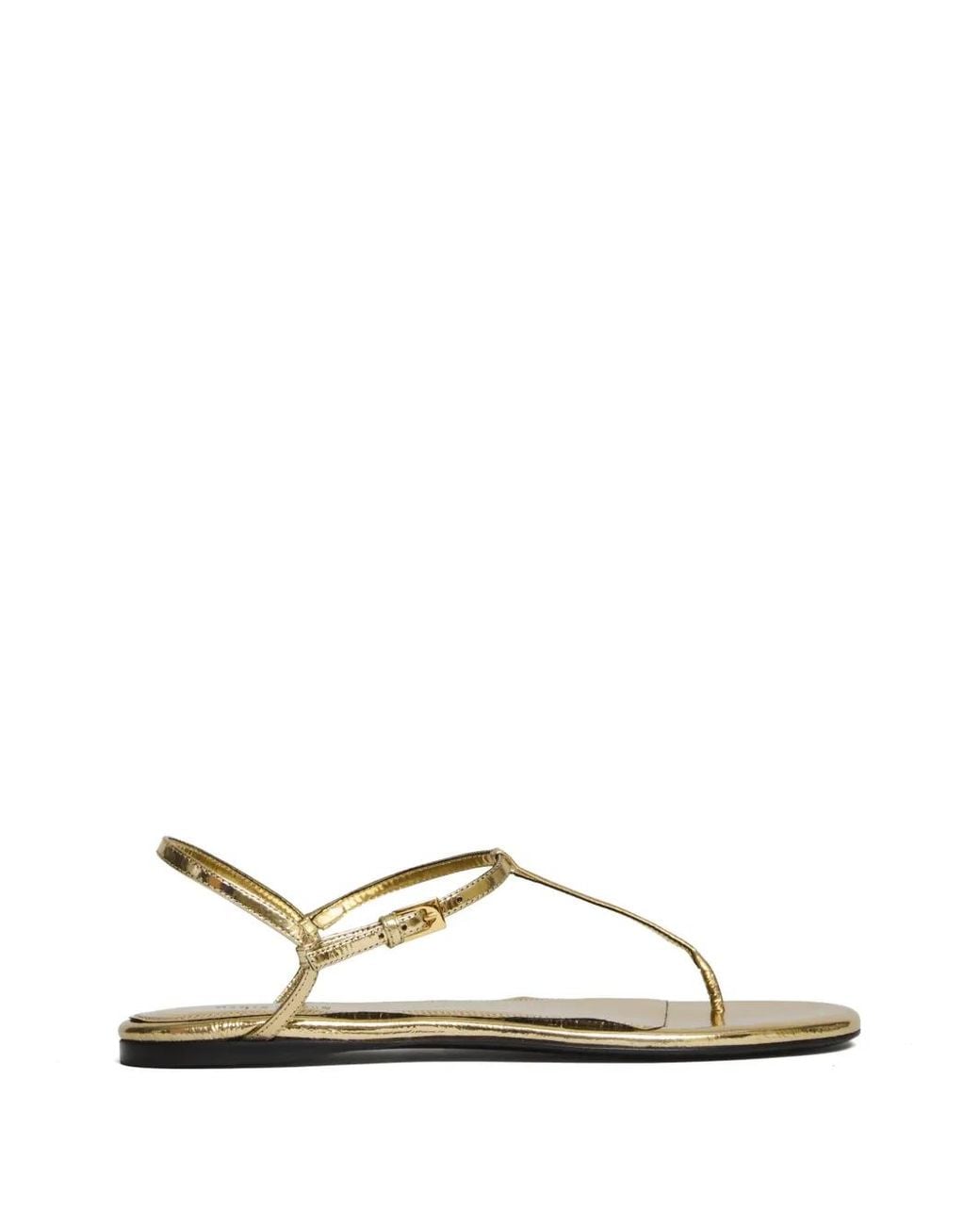 Paris Texas White Montecarlo Metallic Flat Sandals