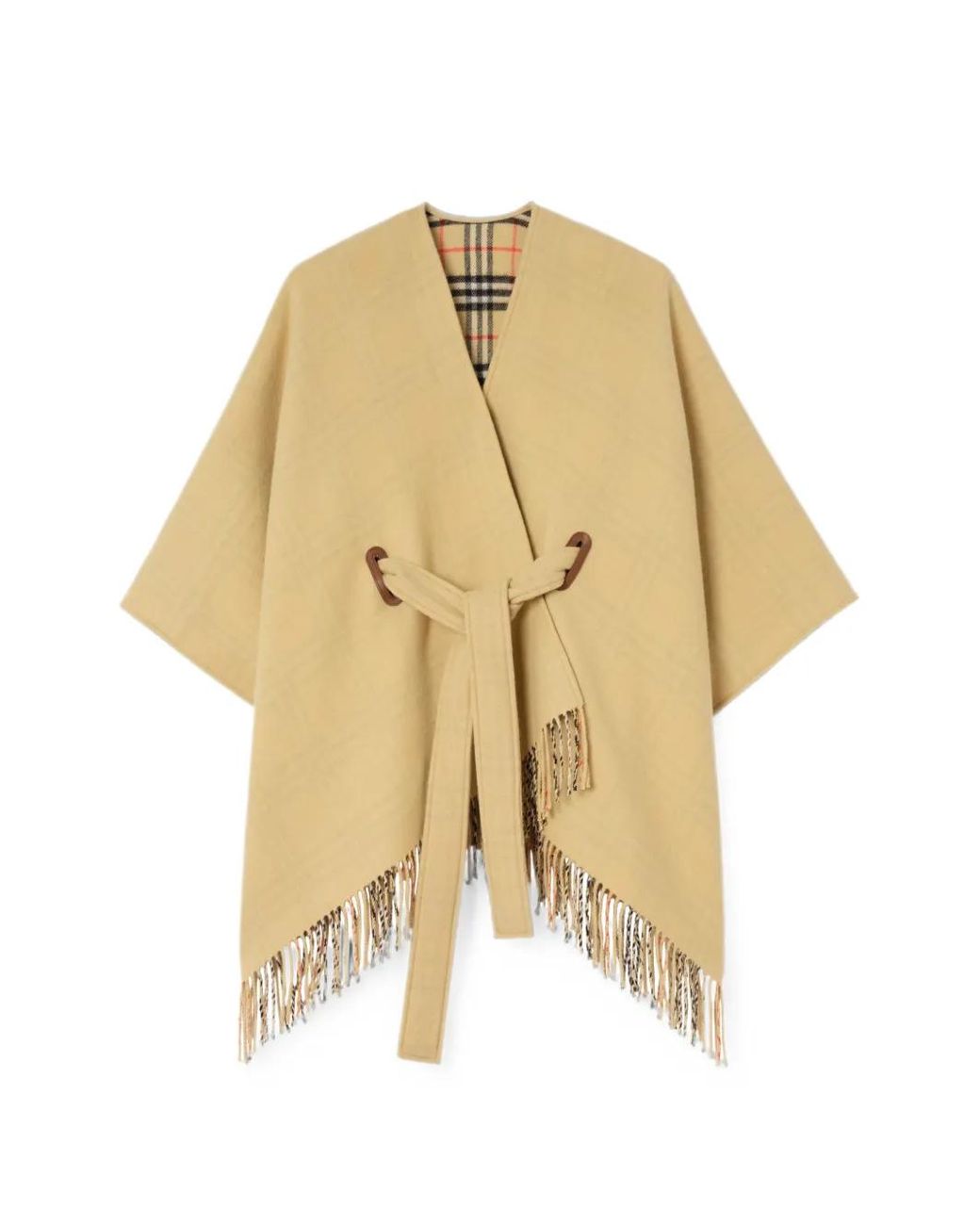 Burberry Metallic Wool Tay Cape
