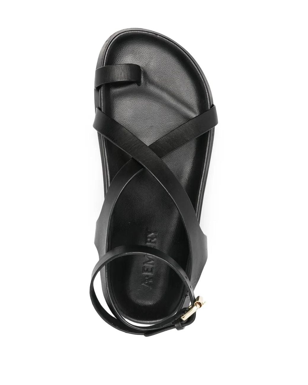 A.Emery Black The Jalen Slim Sandals