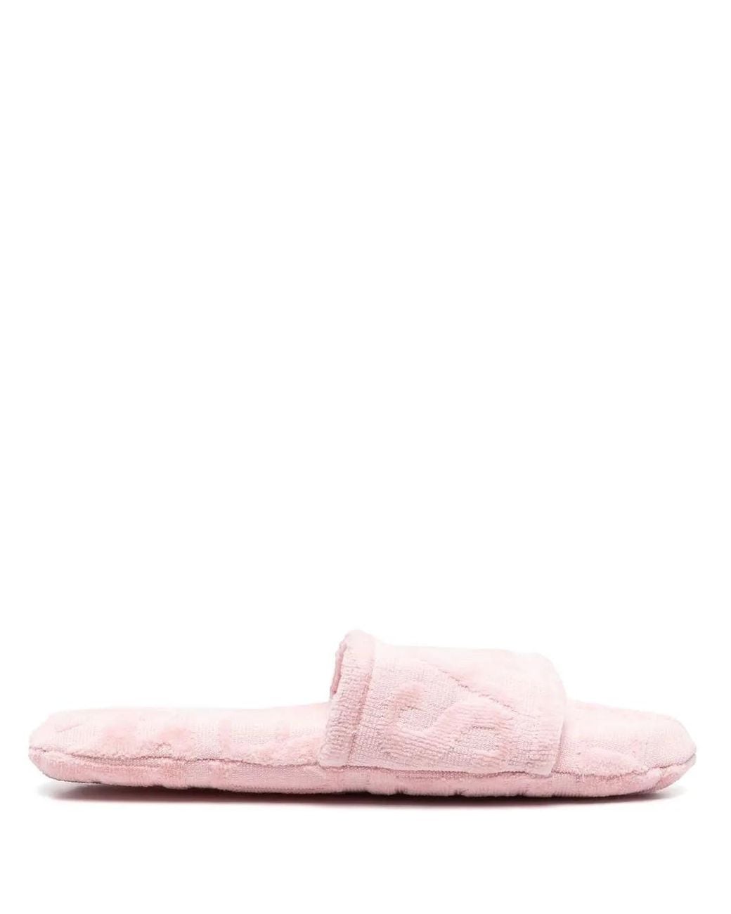 Versace Pink Allover Slippers