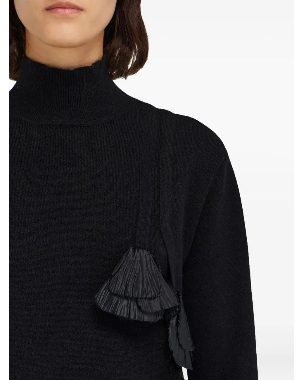 Ferragamo Blue Pullover Mit Falten