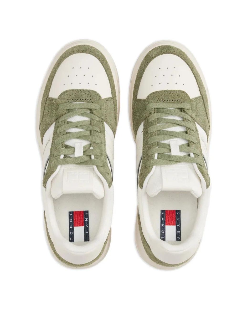 Tommy Hilfiger White Logo-Lettering Sneakers for men