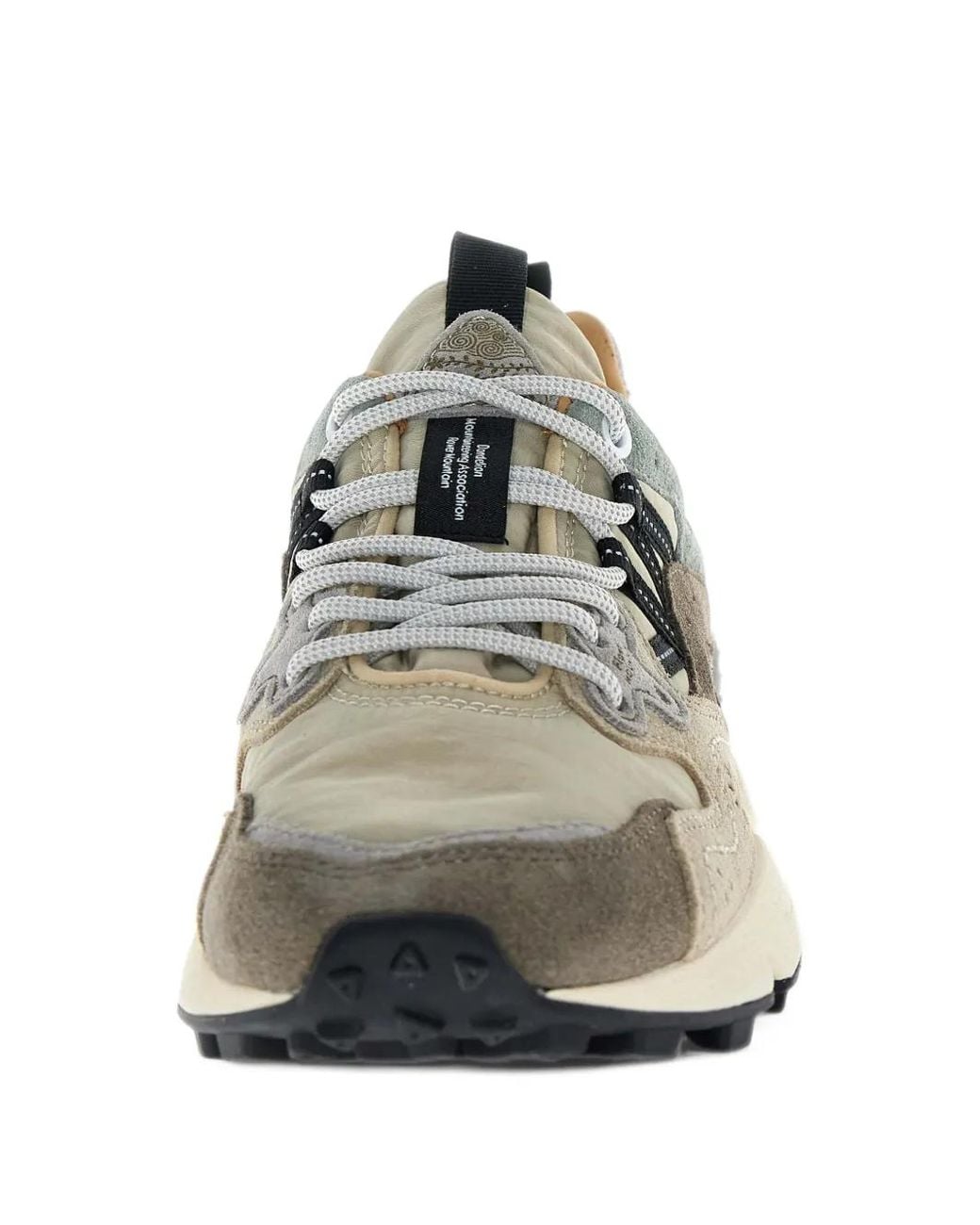 Flower Mountain White Yamano 3 Uni Panelled Lace-Up Sneakers for men