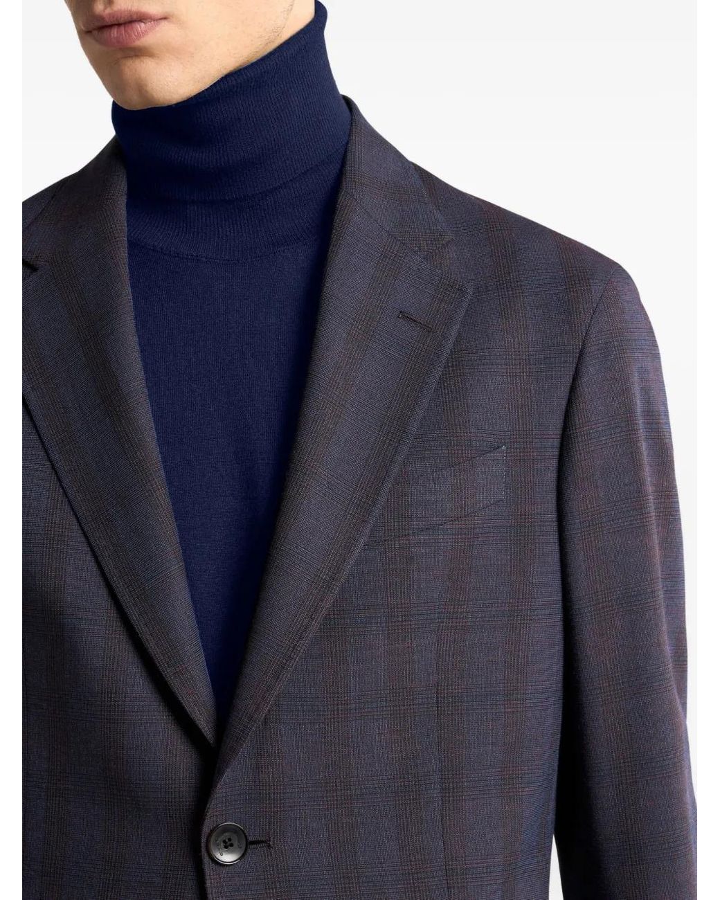 Etro Anzug Mit Karomuster in Blue für Herren