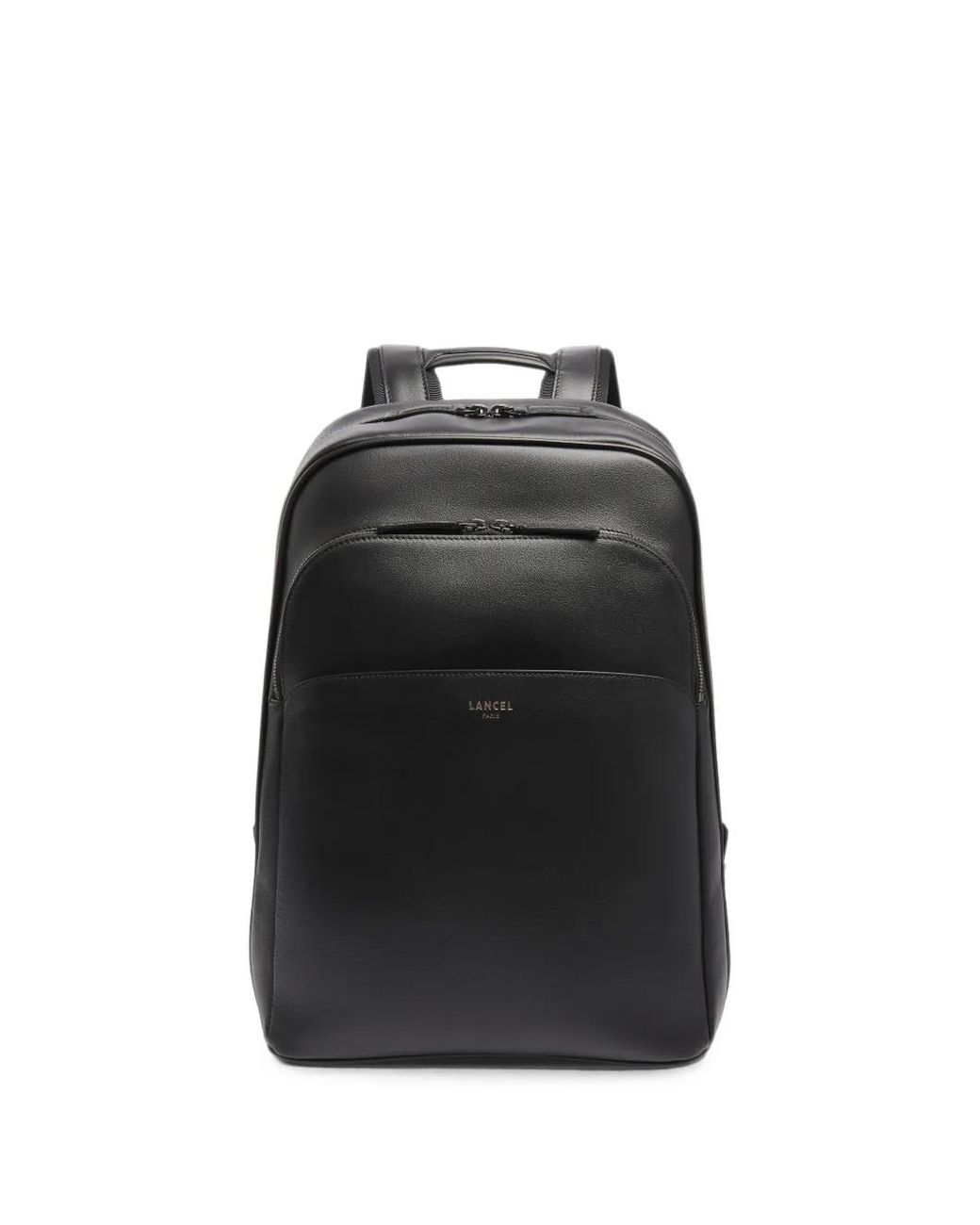 Lancel Black 15'6 Edgard Leather Backpack for men