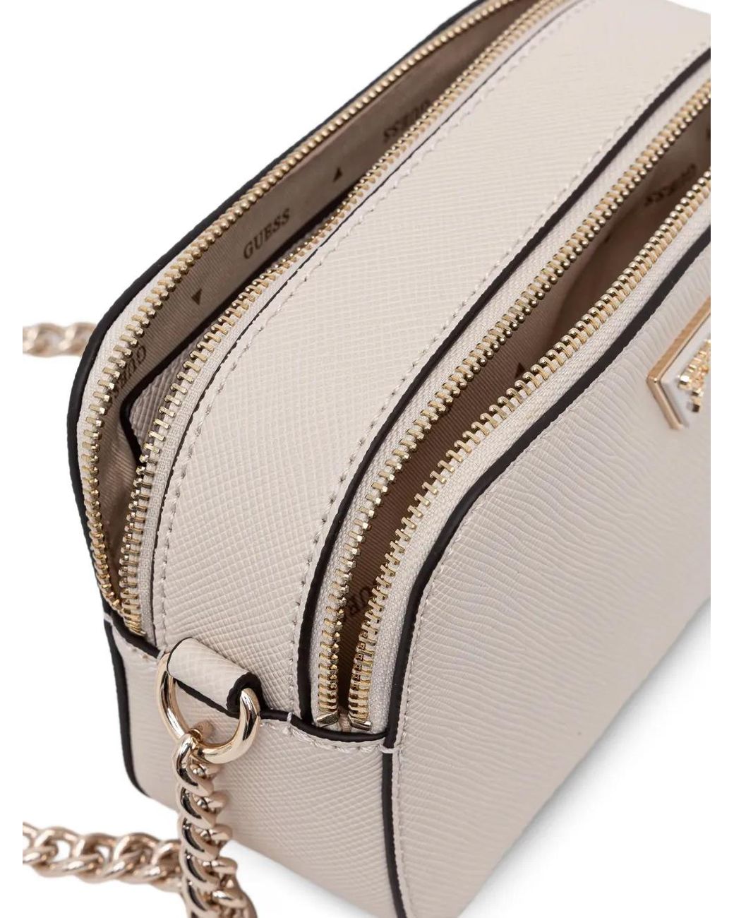 Guess Natural Mini Noelle Logo Cross Body Bag