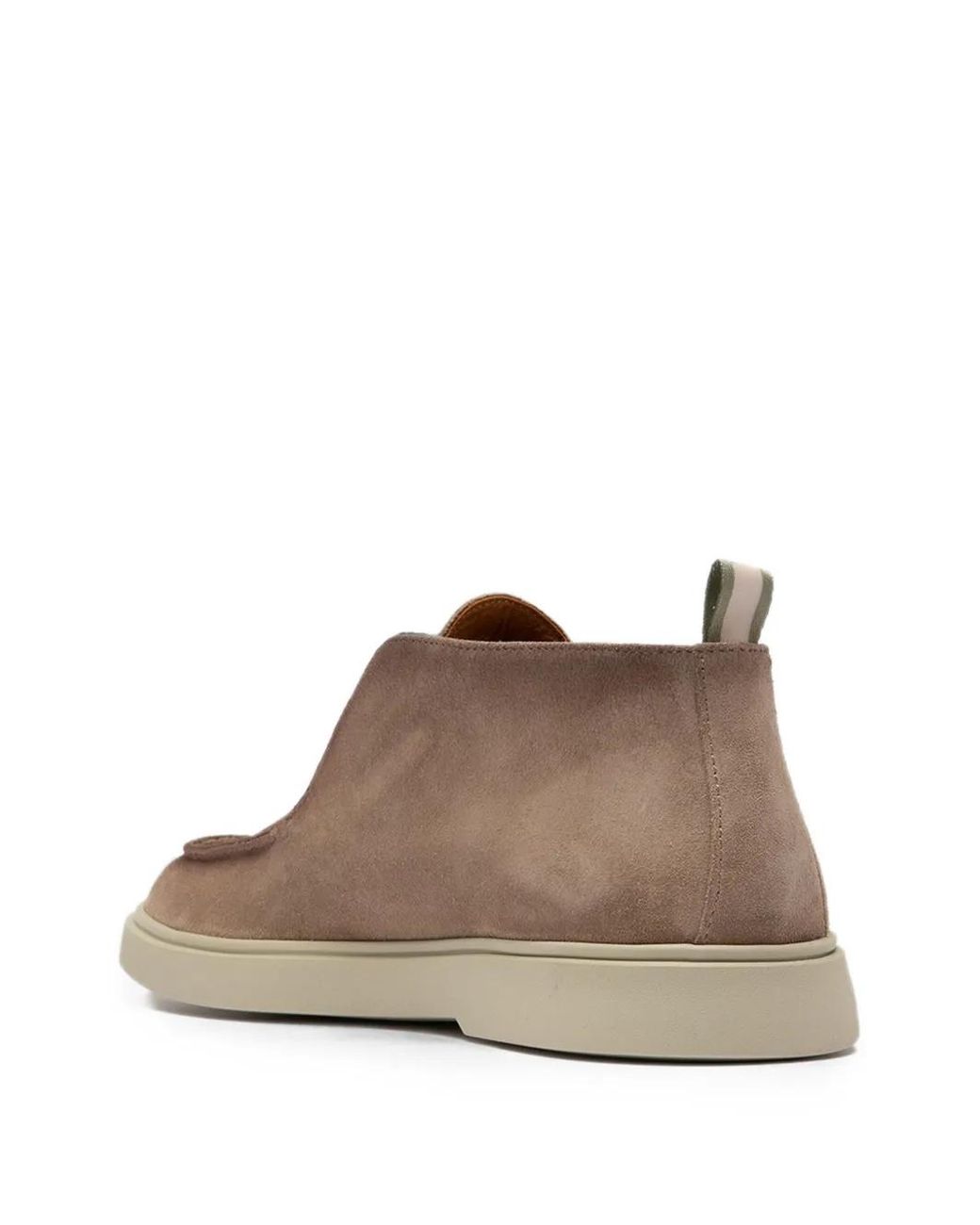 Officine Creative Brown Bones Slip-On Suede Boots for men