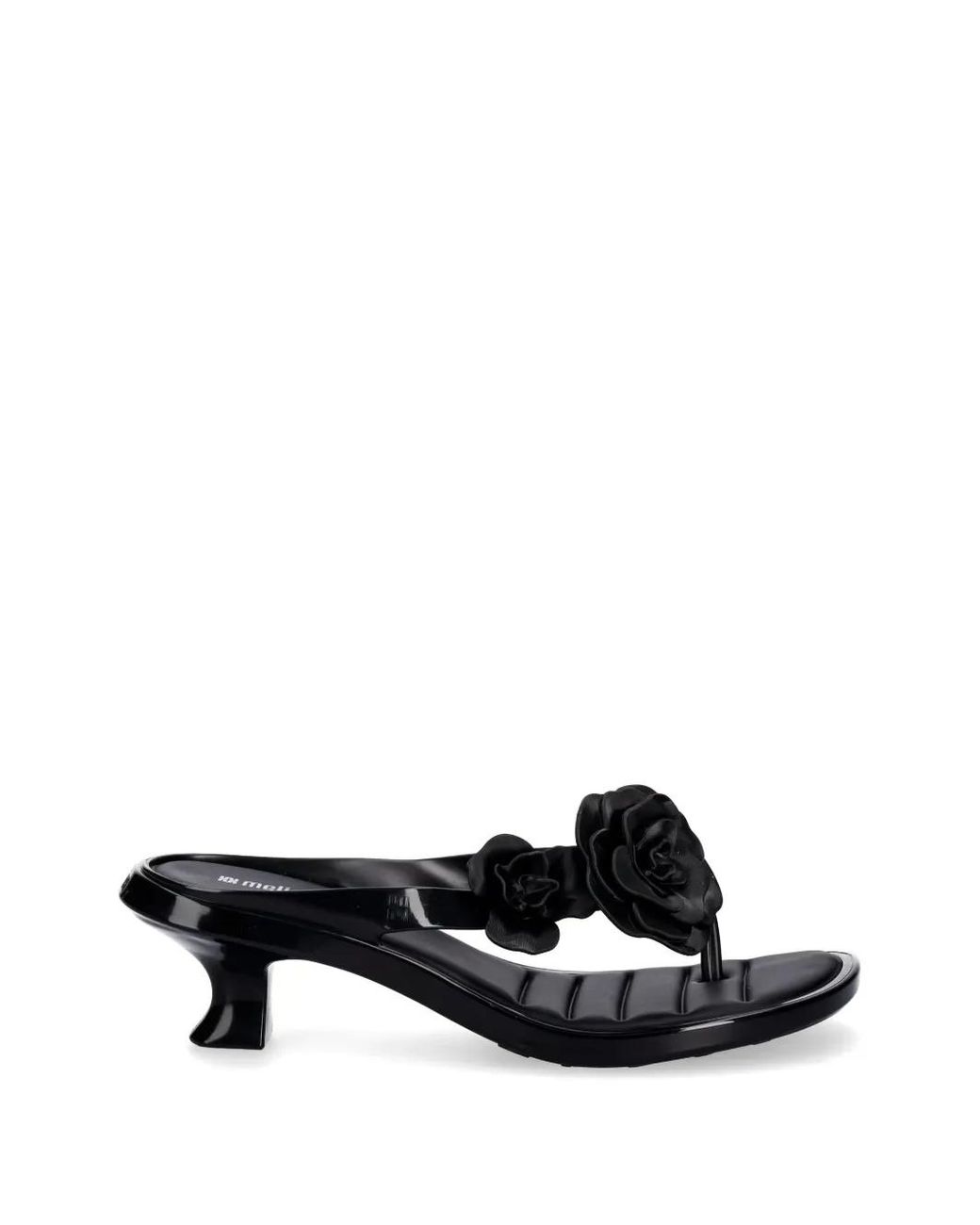 Melissa White Floral-Applique Sandals