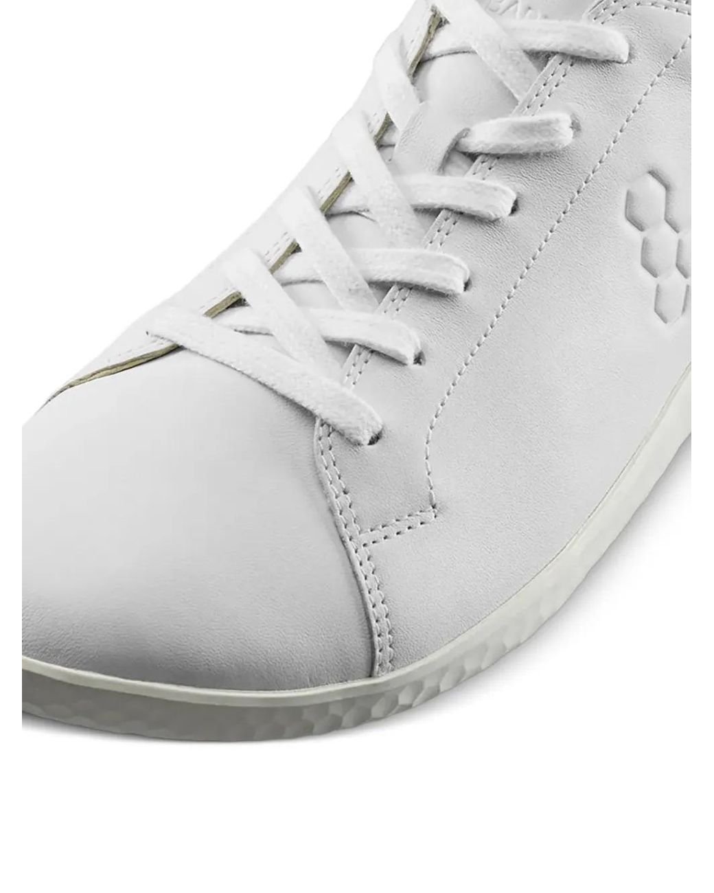 Vivobarefoot White Logo-Debossed Sneakers