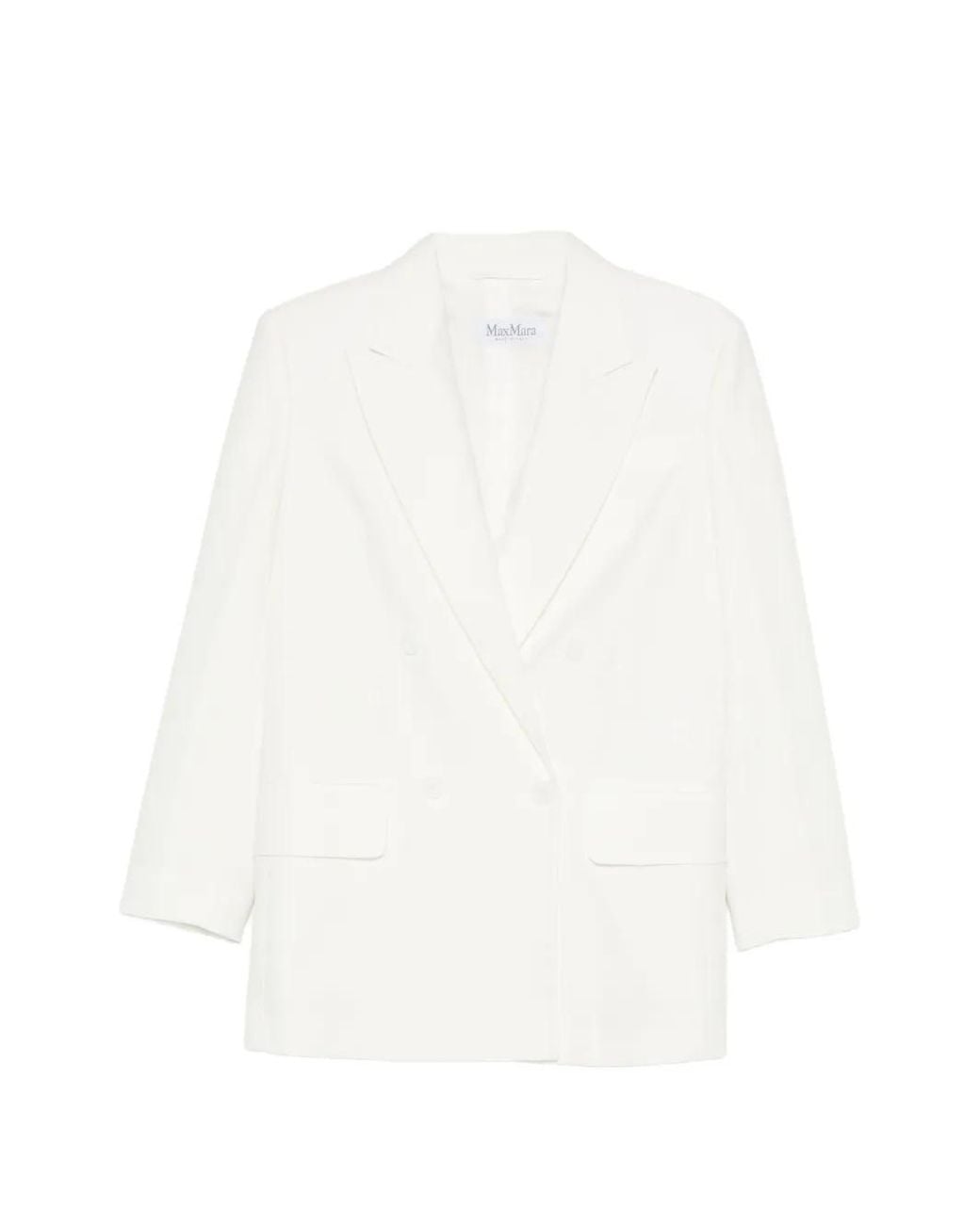 Max Mara White Piqué Jersey Olimpia Jacket