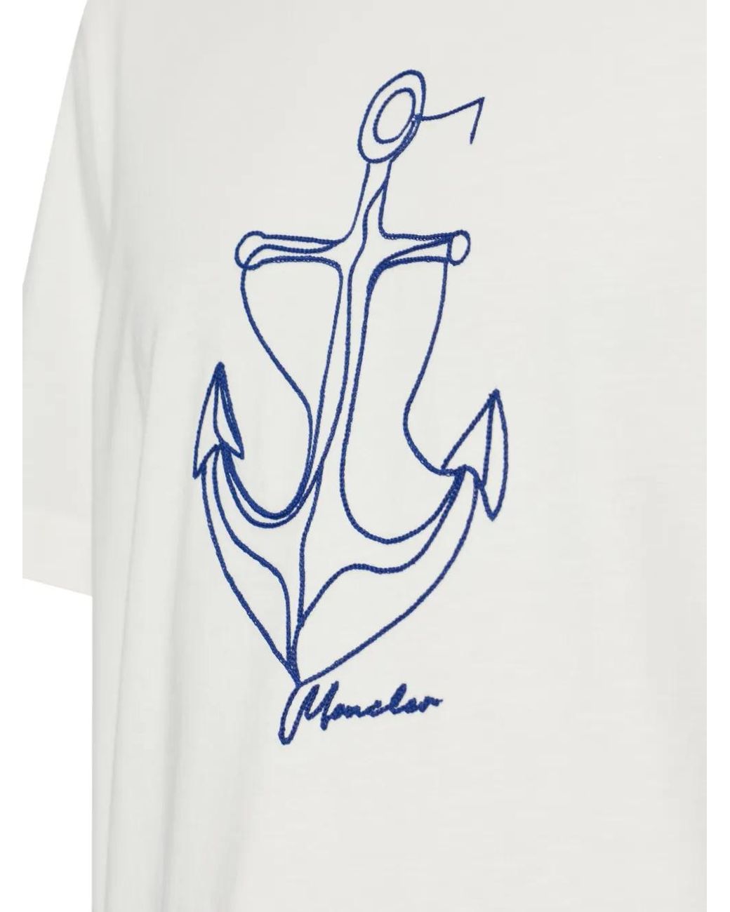 Moncler White Ss T-Shirt for men