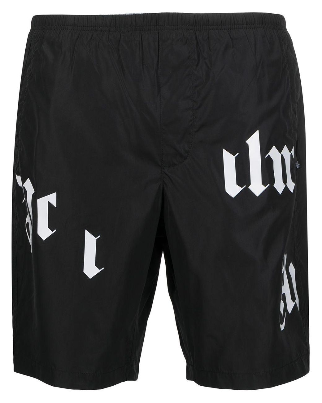 Palm Angels Synthetic Broken-logo Swim Shorts in Black for Men - Lyst