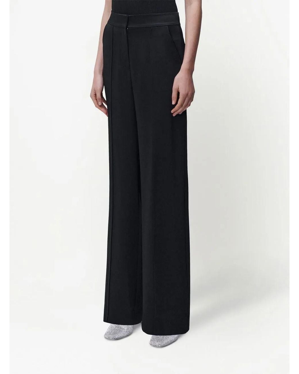 Jonathan Simkhai Black Kyra Wide-Leg Trousers