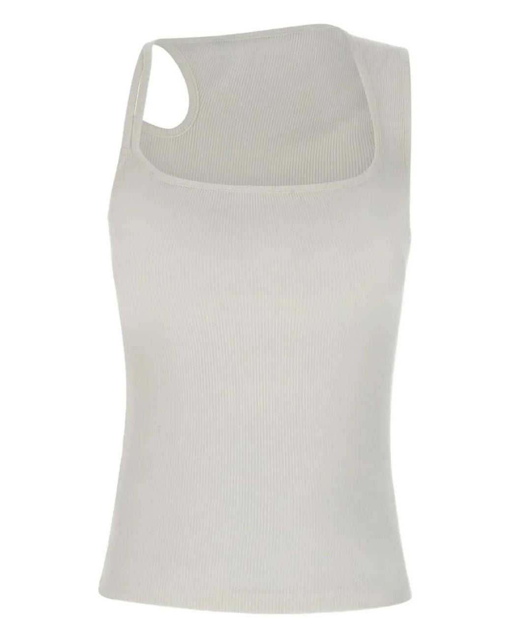 OTTOLINGER White Asymmetric Tank Top