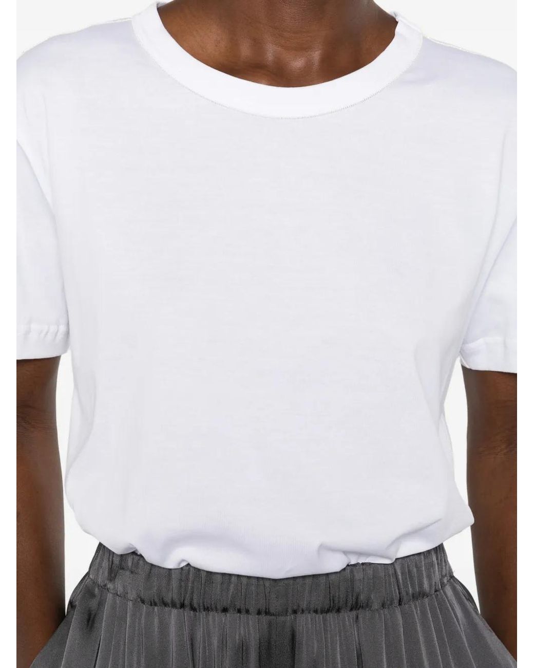 Fabiana Filippi White Short-Sleeve T-Shirt