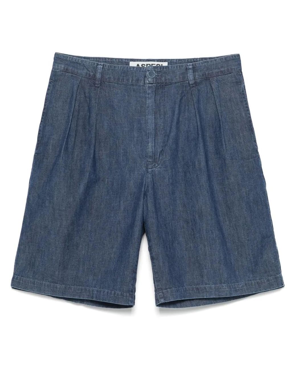 Aspesi Denim Shorts in het Blue voor heren