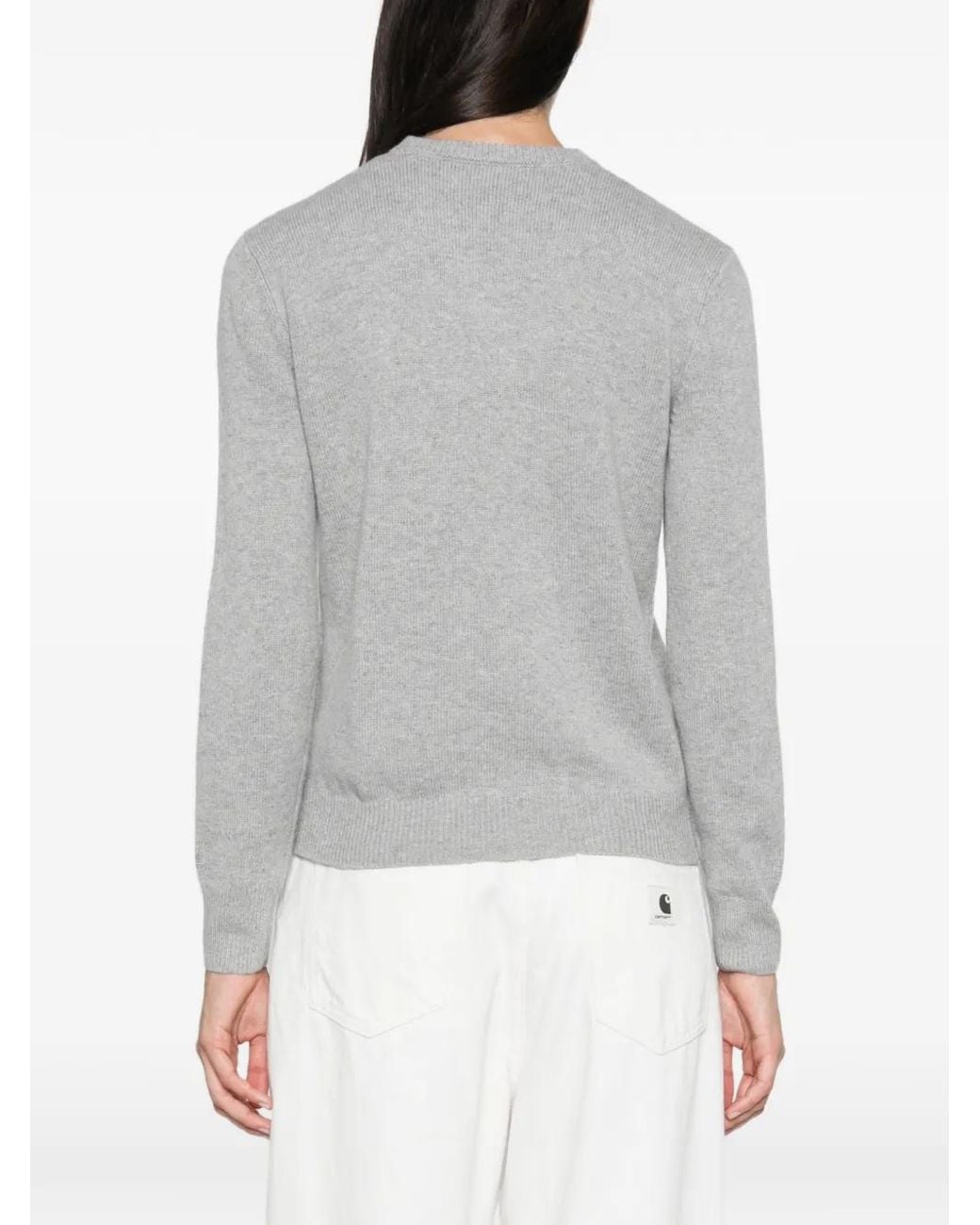 Mc2 Saint Barth Gray Pull Minnie Mouse En Maille Intarsia