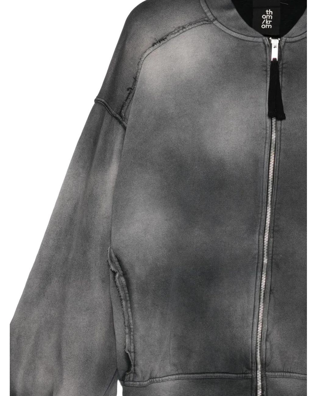 Thom Krom Black Washed Bomber Jacket