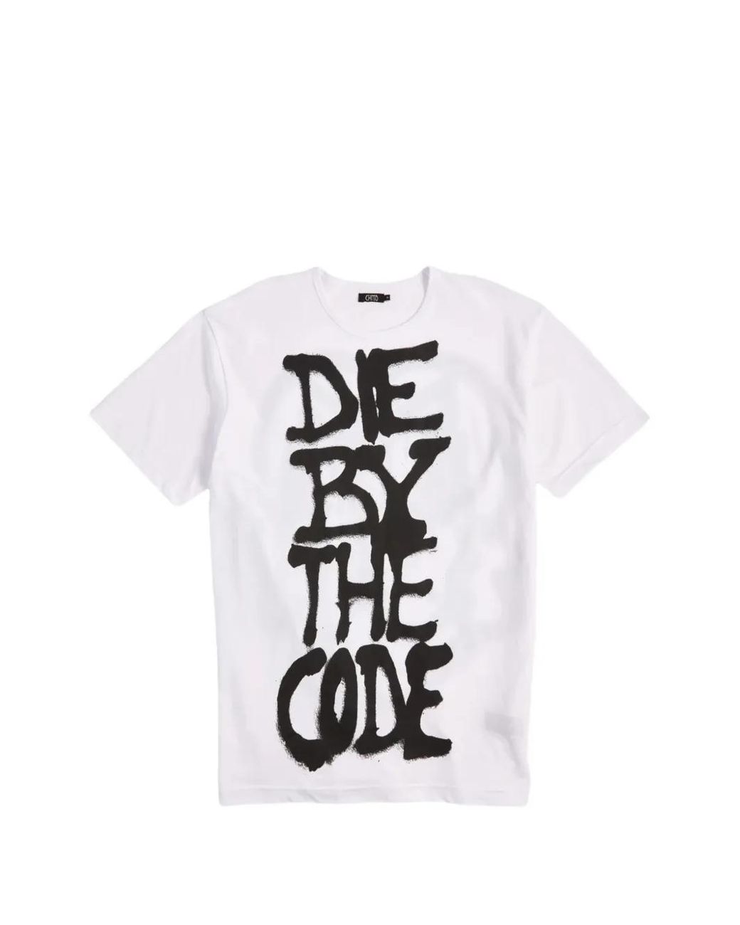 Chio White Slogan-Print Cotton T-Shirt