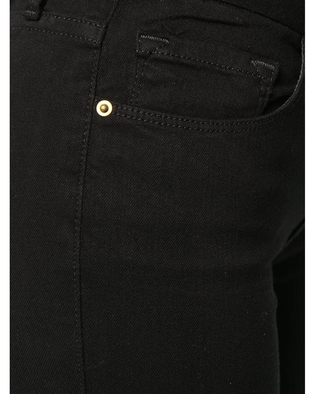 FRAME Cropped Jeans in het Black
