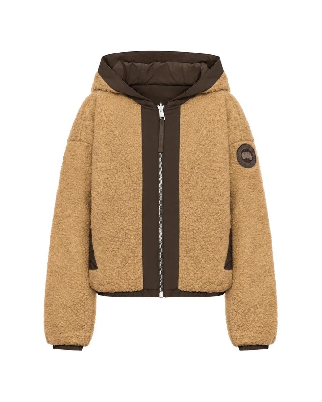 Canada Goose Natural Alberni Reversible Fleece Jacket