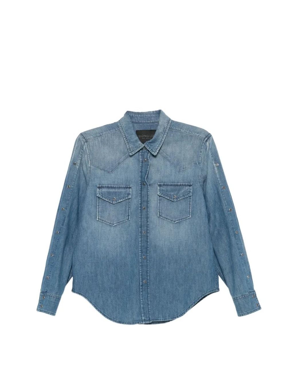 Camisa Con Apliques Dondup de color Blue