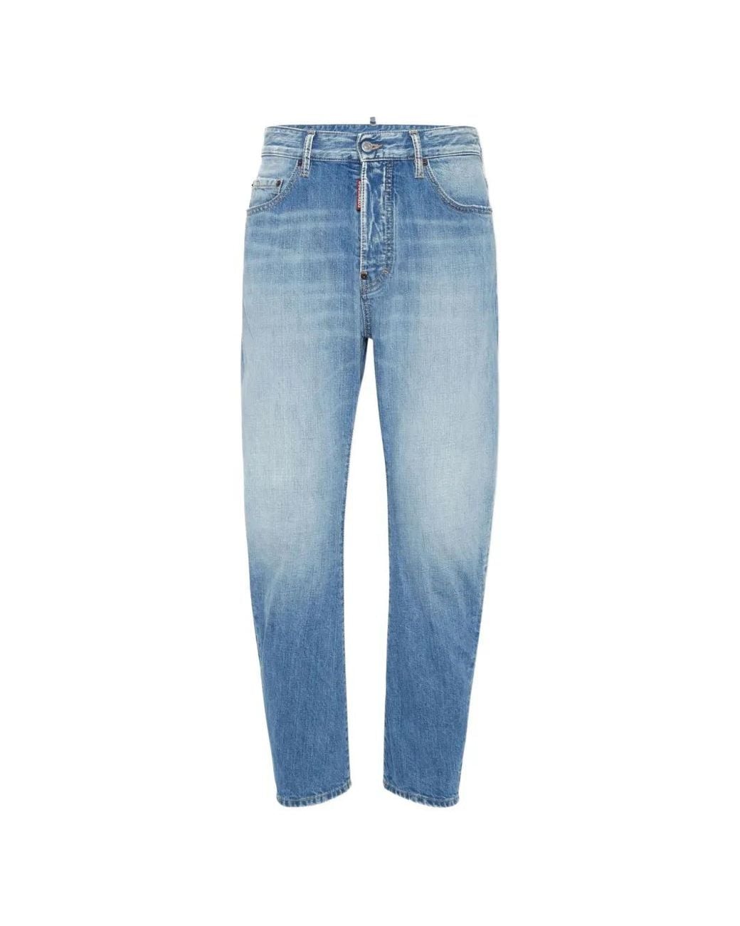 DSquared² Blue Jean À Effet Délavé Et Patch Logo for men