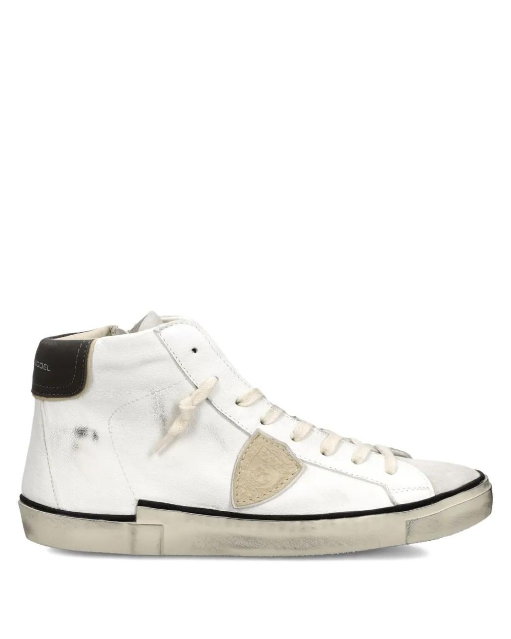 Philippe Model White Prsx High-Top Leather Sneakers for men