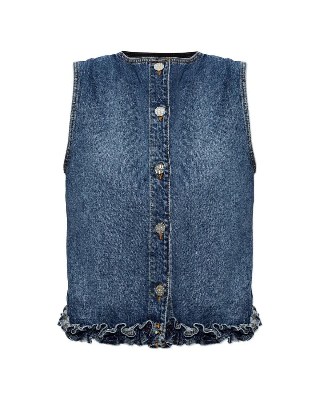 Baum und Pferdgarten Blue Madie Ruffled Blouse