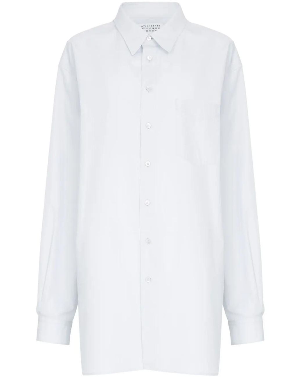 Maison Margiela White Oversized Light Cotton Shirt