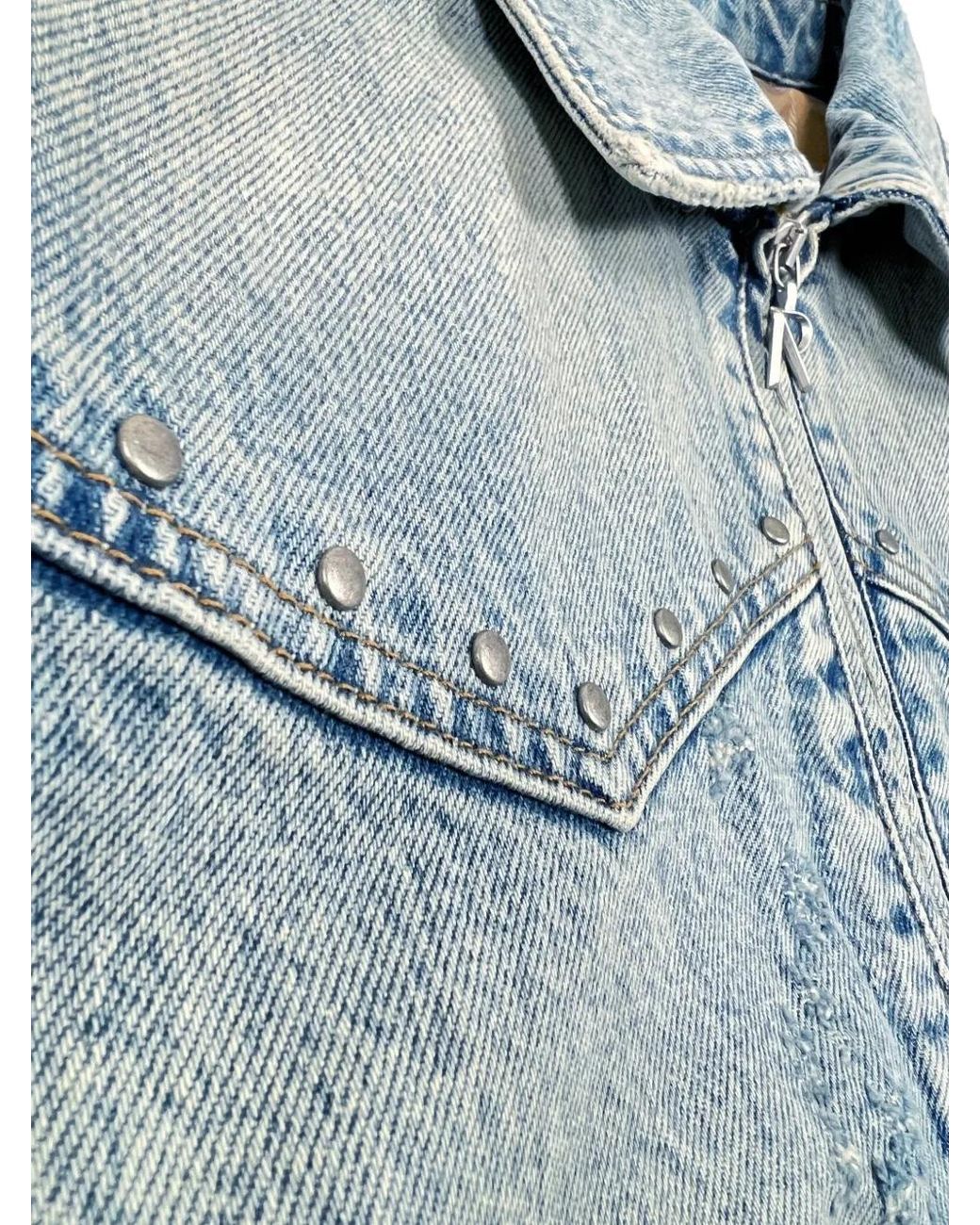 Represent Blue Buttoned Denim Jacket for men