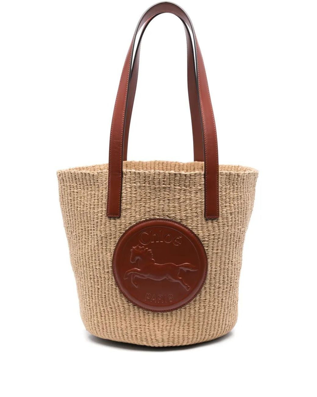 Chloé Brown Large Horse Medal Bag