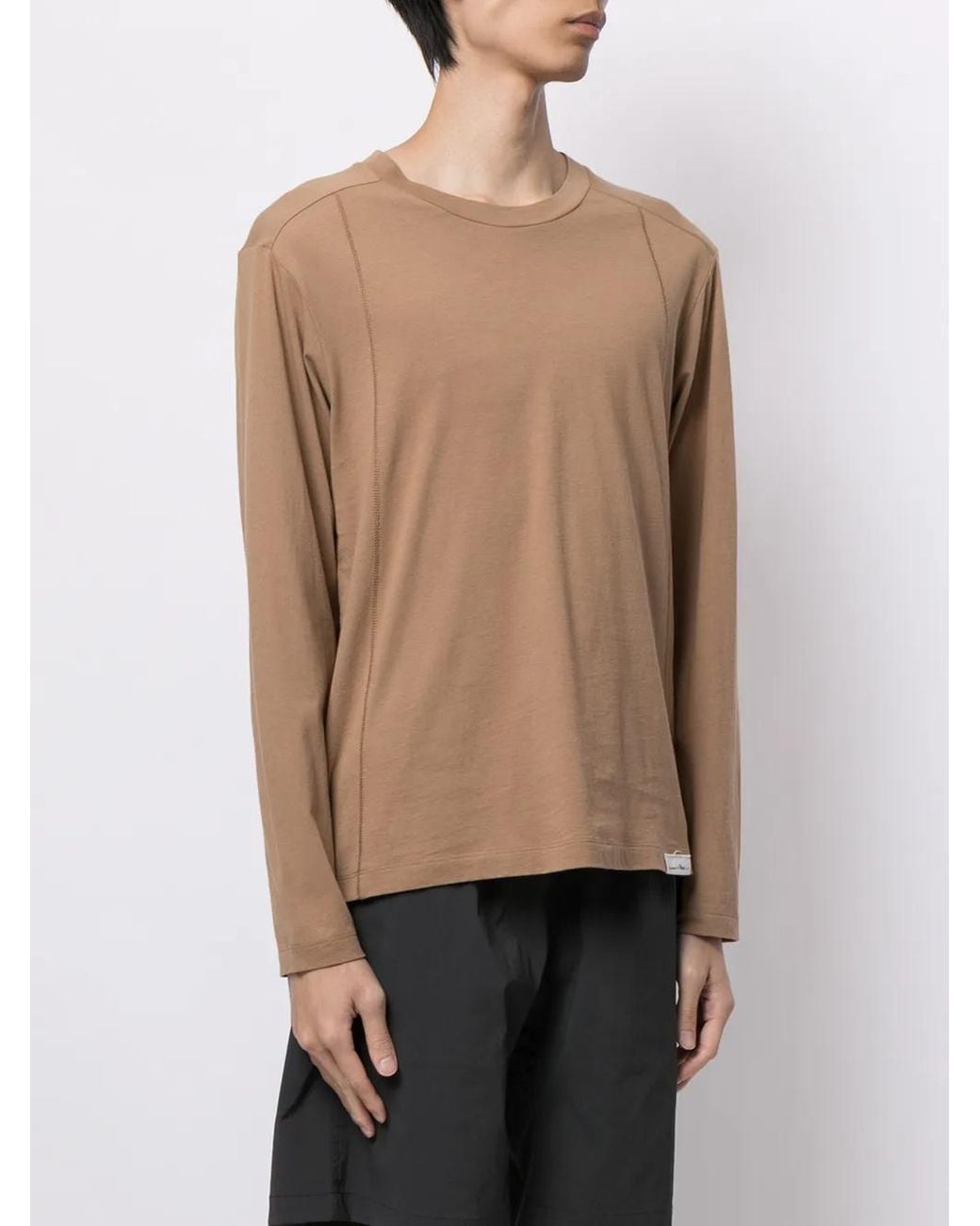 3.1 Phillip Lim Brown Logo-Patch Detail T-Shirt for men