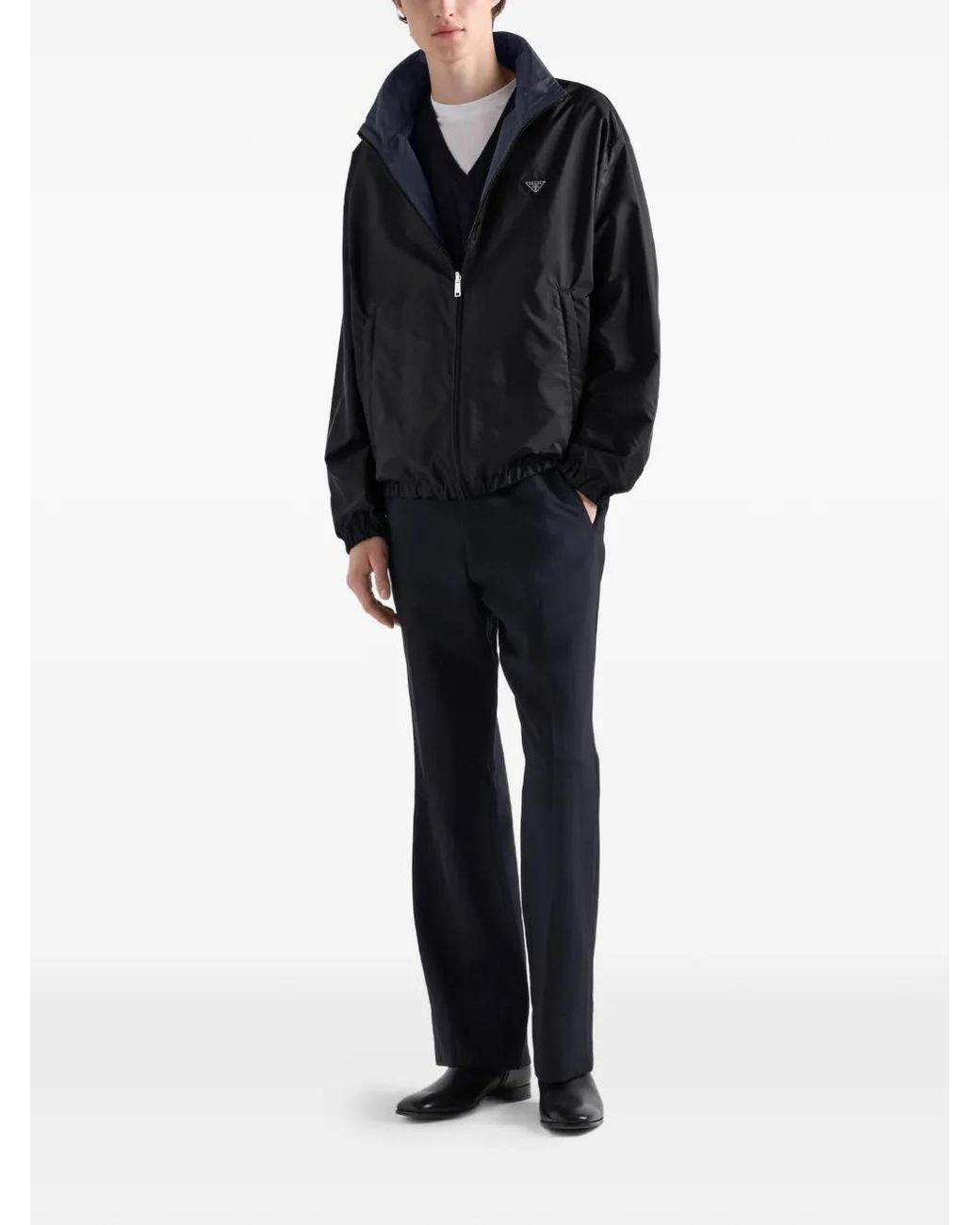 Prada Black Zip-Up Jacket for men