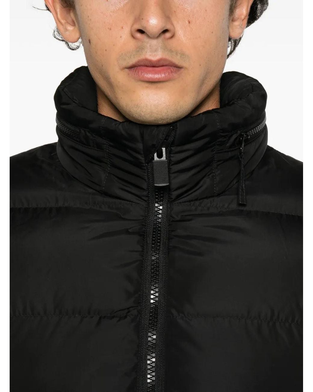 Chaqueta Acolchada Con Capucha Aspesi de hombre de color Black