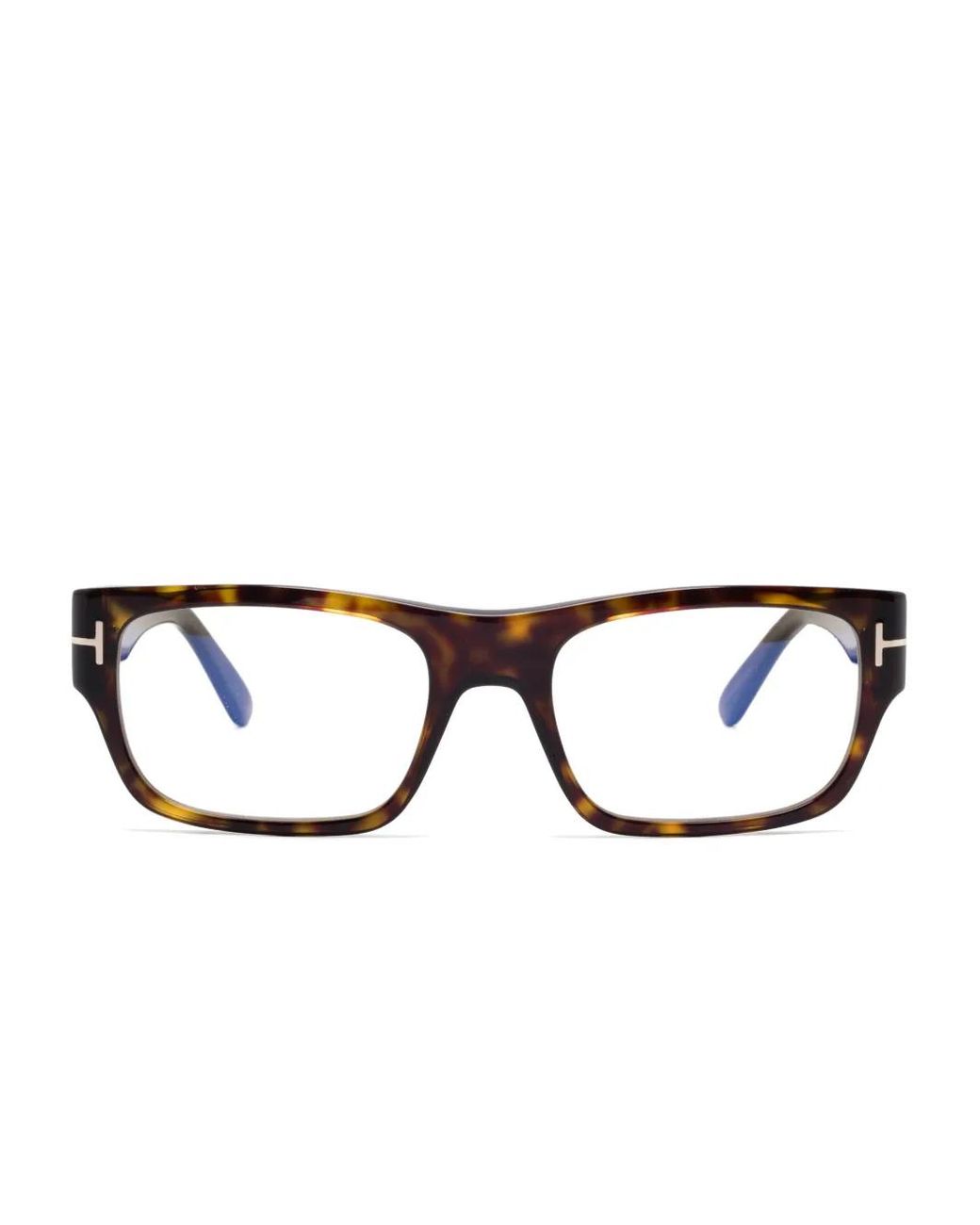 Tom Ford Brown Brille Mit Eckigem Gestell