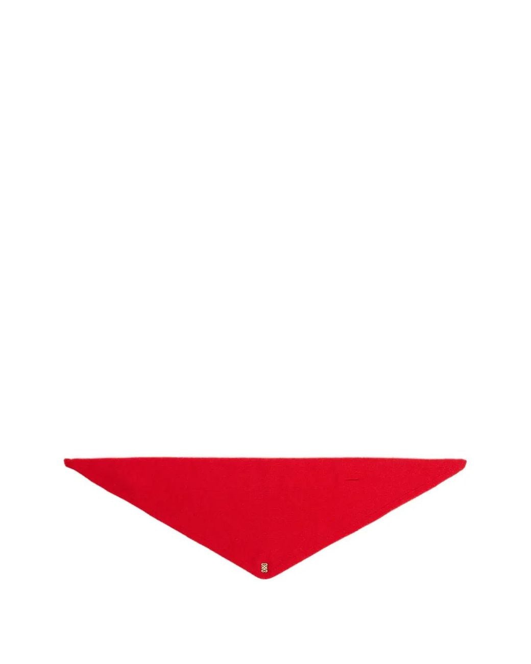 Sandro Red Logo-Plaque Scarf