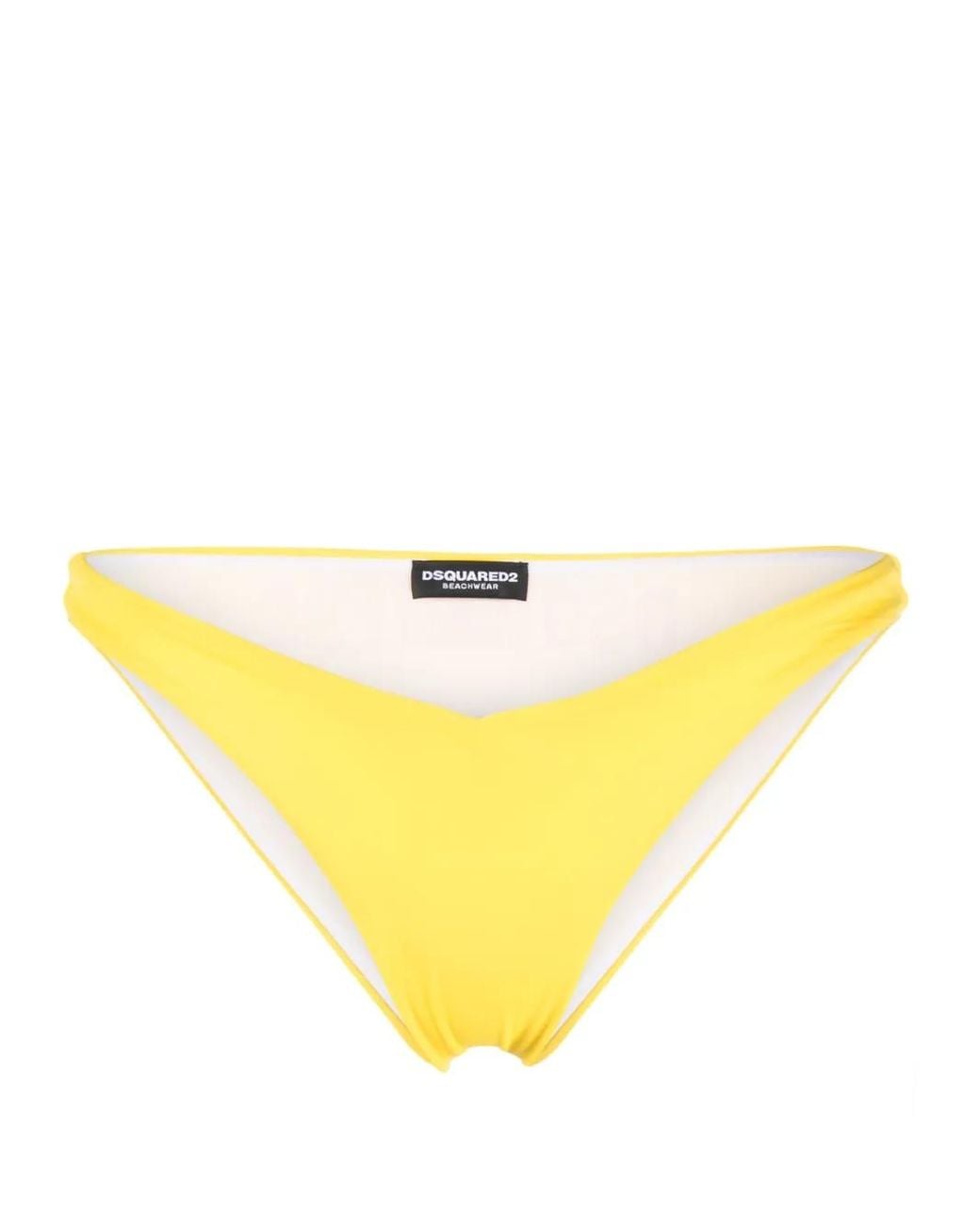 Bas De Bikini À Logo Imprimé DSquared² en coloris Yellow