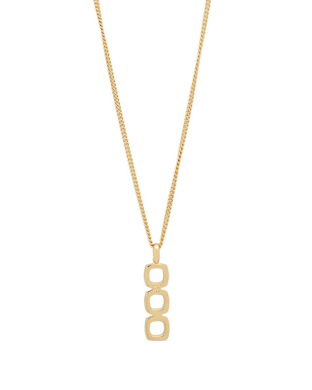 Tom Wood Metallic Cushion Pendant Necklace
