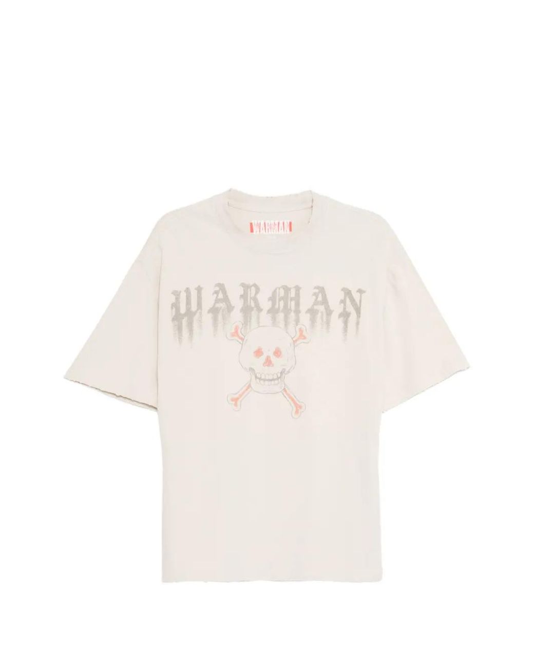 WARMAN White Skull-Print T-Shirt for men