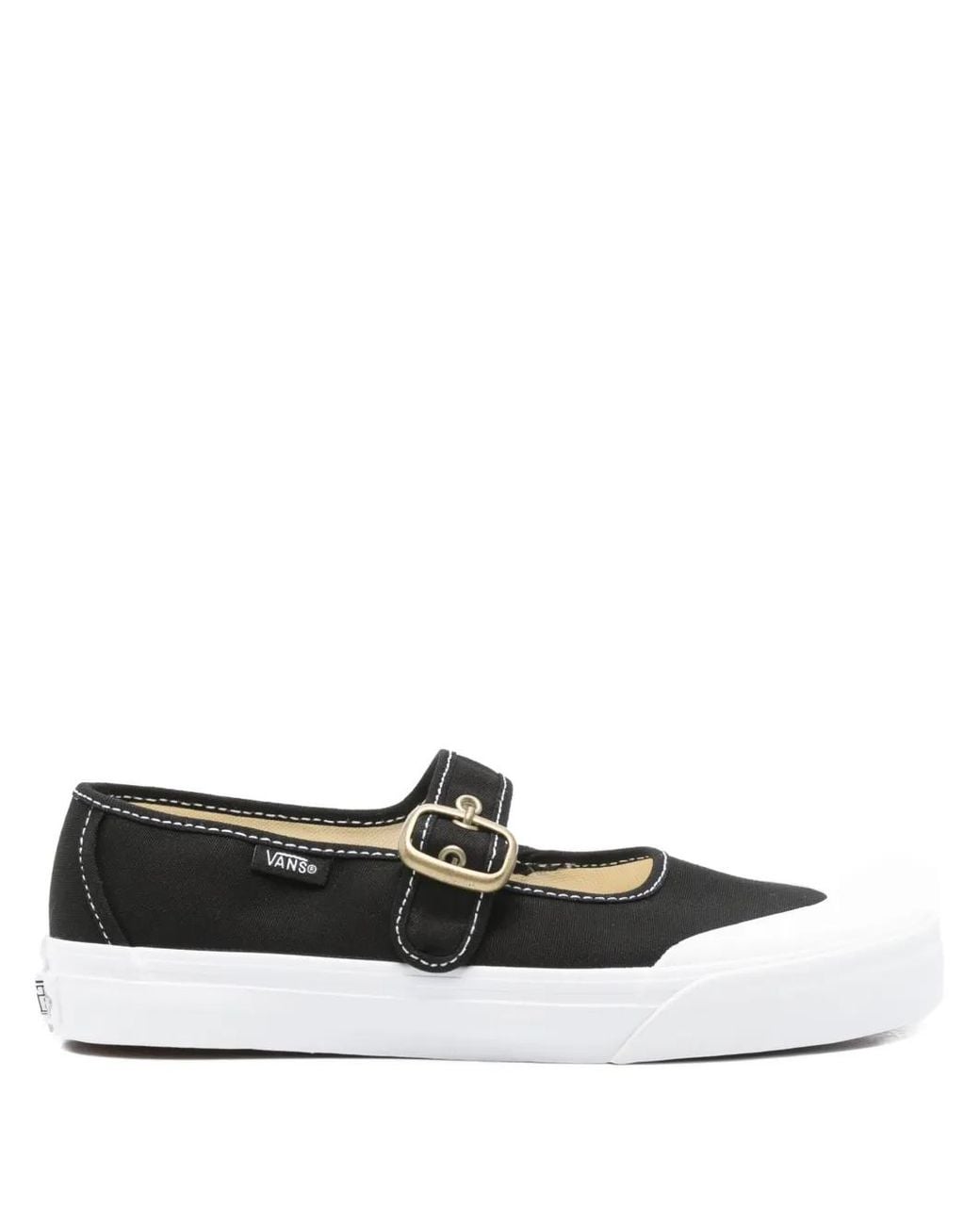Vans White Buckle Mary Jane Sneakers
