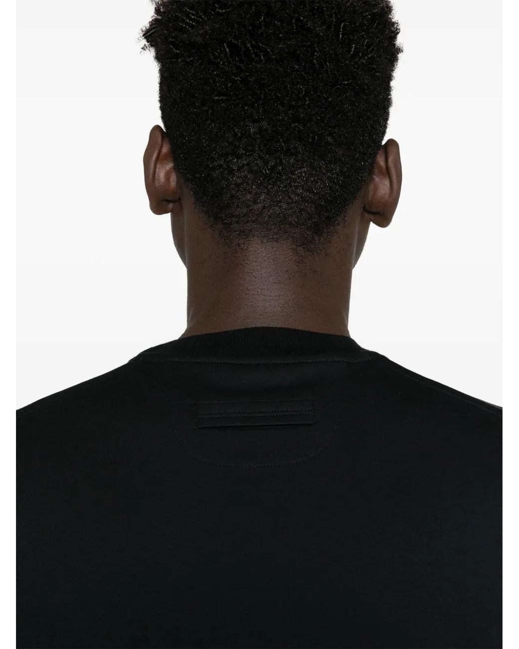 Zegna Black Crew-Neck T-Shirt for men