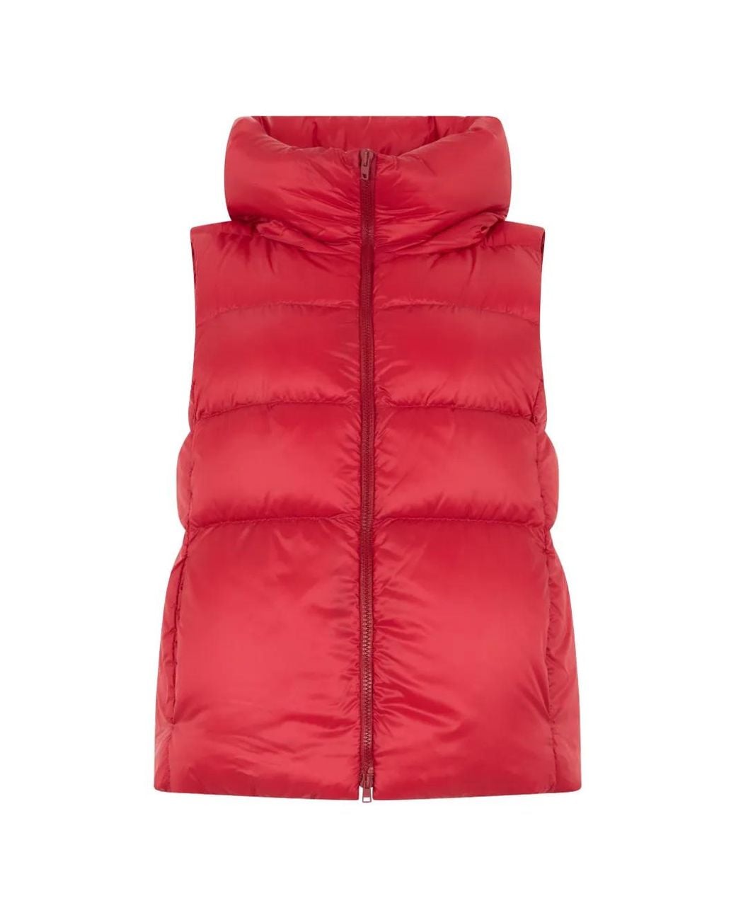 Herno Red Padded High-Neck Gilet