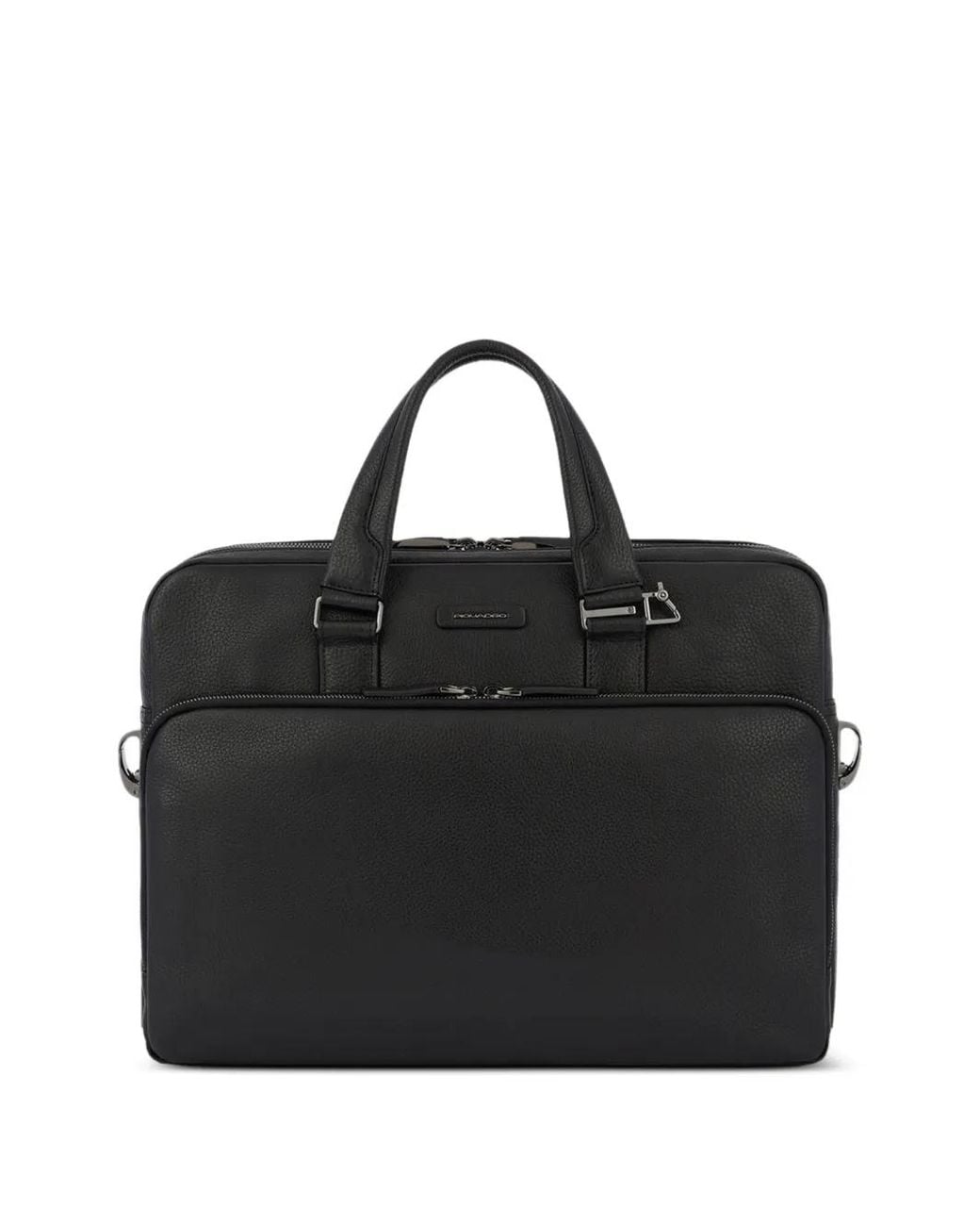 Piquadro Black Compartment Laptop Bag for men