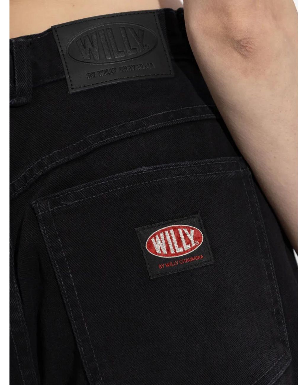 Willy Chavarria Black Label Denim Trousers